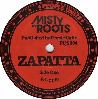 Misty In Roots - Zapatta 7 (Vinyl) • £34.50