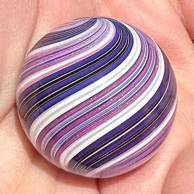 Hot House Glass Dichroic Banded Swirl Marble 1.48  38mm #212 • $55