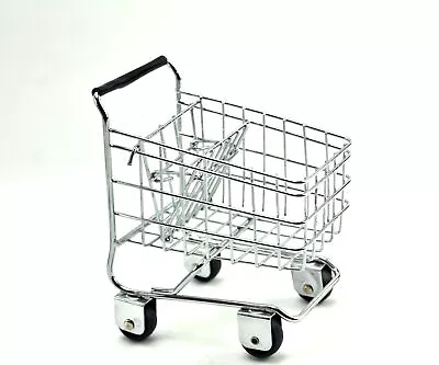 Small Miniature Metal Grocery Shopping Cart Buggy Basket • $45