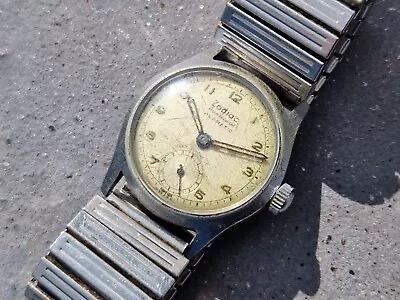 Vintage Zodiac Hermetic Military Style Watch Comes As Project • £290