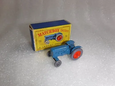 £87.97 • Buy Matchbox Lesney No 72  Fordson Major , Grey Tyres Model Tractor   Boxed
