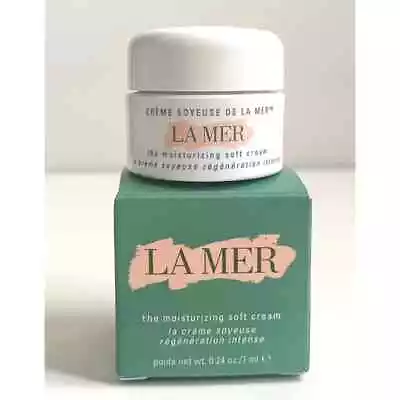 LA MER The Moisturizing Soft Cream - Anti-Aging - Travel Size .24 Oz / 7 Ml NIB • $19.99