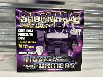 Exclusive Limited Edition Transformers Hard Hero Bust Metallic Shockwave 49/500 • $149