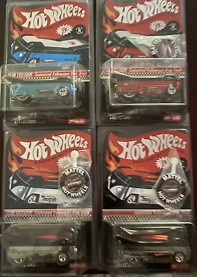 HOT WHEELS RLC CUSTOMIZED VW DRAG BUS TRUCKS-2007 CLUB CAR Set Plus 1-Lot Of 4 • $34.99