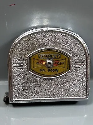 Vintage Stanley 346W 6' Tape Measure Vertical Numbers Push-Pull • $14