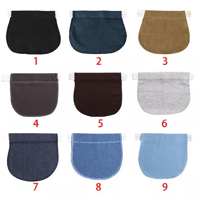 Adjustable Maternity Jeans Trousers Waist Band Elastic Pants Waist Extender Belt • £5.81