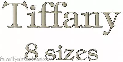 Tiff's Font 82 Machine Embroidery Designs On CD In 8 Sizes For 657 Files • $14.99
