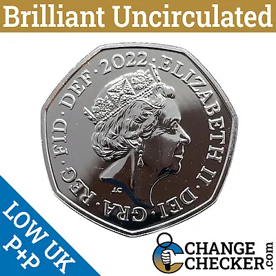 2022 Shield Reverse 50p BUNC Fifty Pence Coin Brilliant Uncirculated Royal Mint • £19.95