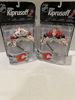 Lot Of 2 NHL Goalie Miikka Kiprusoff Action Figures McFarlane Toy NEW Red White • $99