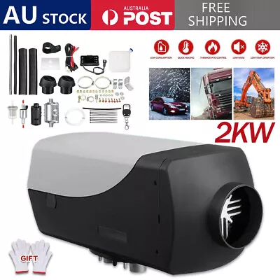 2KW 12V Diesel Air Heater Tank Remote Control Thermostat Caravan Motorhome AU • $118.59