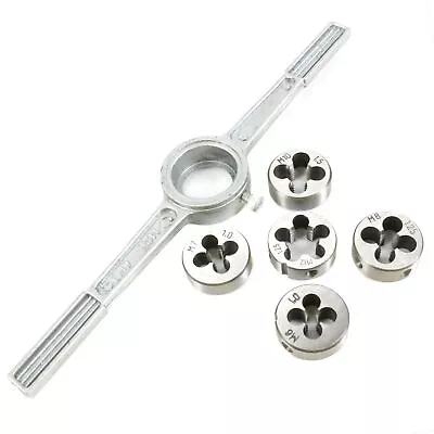 £9.59 • Buy DIE CUTTER SET 6Pc Steel Thread Repair Metric Tap Wrench Nut Bolt Screw M6 - M12