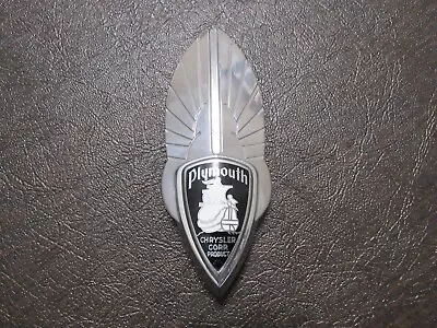 RARE Original 1937 Plymouth Pickup Truck Grill Chrome Emblem - Vintage • $125