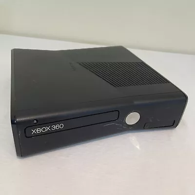 $55 • Buy Black Microsoft Xbox 360 Slim S Tested (No Hard Drive) Model 1439 CONSOLE ONLY!
