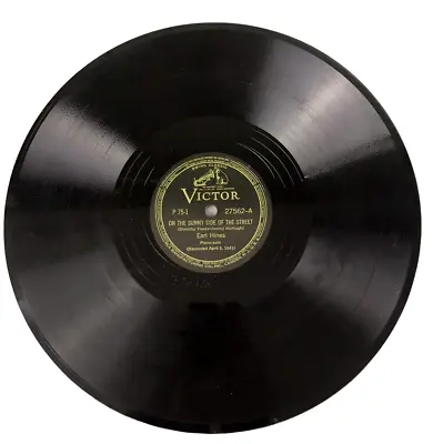 $39.99 • Buy Earl Hines Victor 27562 Pre-War Jazz Blues 78 RPM Record 1941