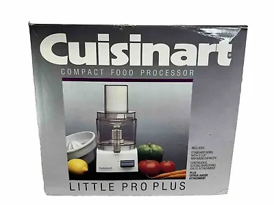Rare Cuisinart Little Pro Plus Food Processor/Juicer Accessories Manual Working+ • $125