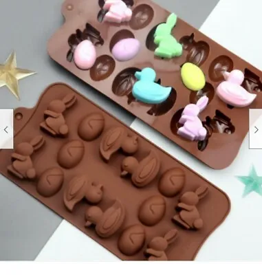 3D Silicone Chocolate Mould Cake Candy Soap Wax Melt Mold Jelly Ice Cube Tray UK • £3.19