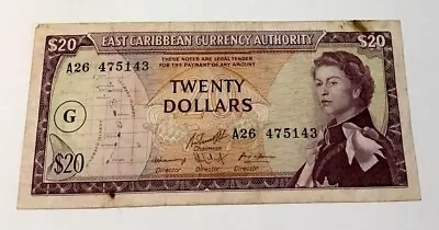 East Caribbean Currency Authority 20 Dollars Banknote • £20