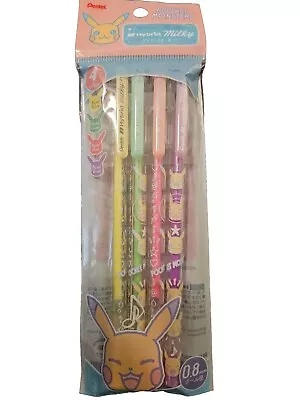 Showa Note Pokemon Gel Ink Ball Pen Hybrid Milky 4 Color Set 914729002 • $19.99