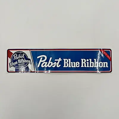 Vintage PBR Pabst Blue Ribbon Beer Logo Advertising Vinyl Bumper Sticker Decal • $9.95