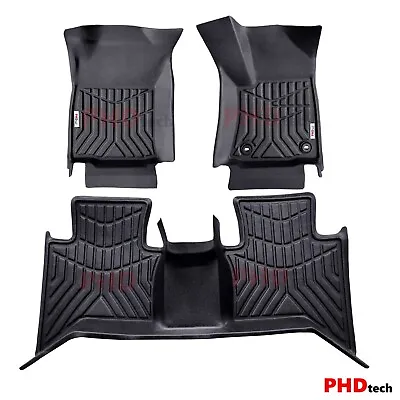 3D Moulded TPE All Weather Floor Mats Fit TOYOTA HILUX Dual Cab 2015-2023 Auto • $169