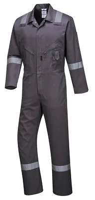 Portwest C814 Iona Cotton Heavy Duty Work Overalls With Reflective Safety Tape • $51.69