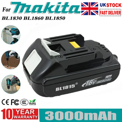 £15.89 • Buy 18V For Makita BL1830 BL1820 BL1815N 18 Volt 3.0 Ah LXT Li-Ion Cordless Battery
