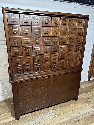 Antique Vintage Haberdashery Bank Of Drawers  Cabinet . Free Delivery Available • £1950