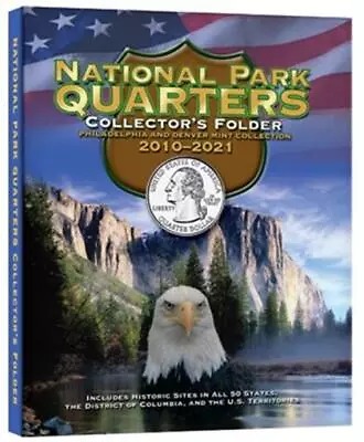 Whitman National Park Quarters Album 4 Panel Folder 2010 2021 Collector Gift New • $13.89