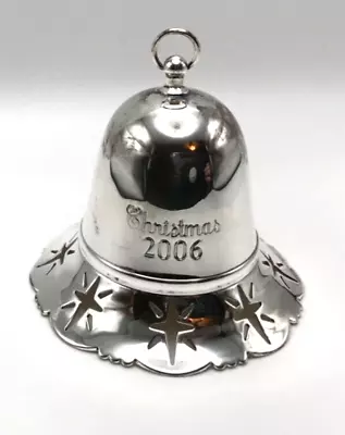 Towle 2006 Silver Plated Pierced Musical Christmas Bell “O Holy Night” • $24.99