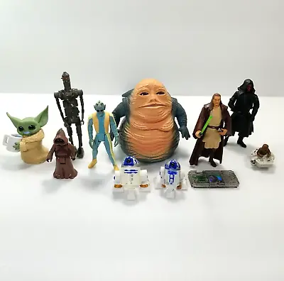 Lot Of 6 Star Wars 90's Action Figure Toys Loose 90s Jabba Maul With Extras • $15.18