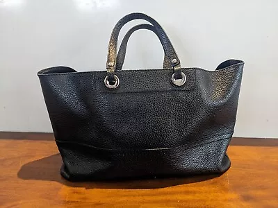 Oroton Black Leather Tote Bag • $80