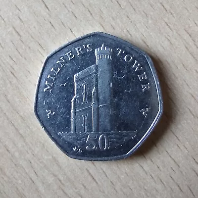 Isle Of Man 50p Coin Milner's Tower (2014) • £5