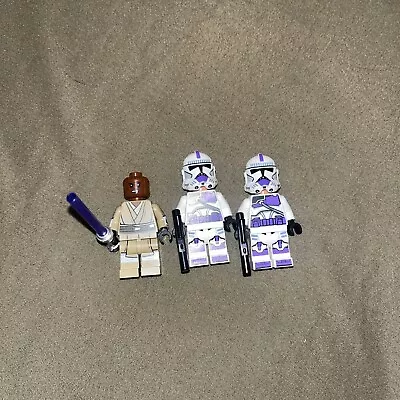 Lego Star Wars 187th Clone Troopers And Mace Windu Lot Of 3 Minifigures • $28