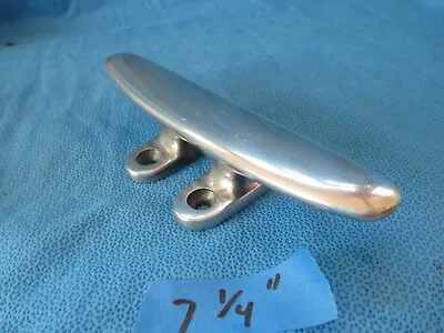 Vintage Large 7 1/4  Inch Aluminum Boat Or Dock Cleat Shiny                D9 • $31.20