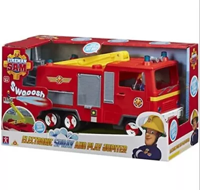 Fireman Sam Electronic Spray And Play Jupiter Fire Engine Truck Dam Box • $40.24