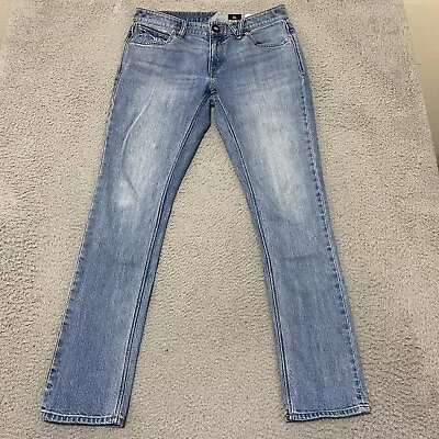 Volcom Jeans Mens 32 Blue 2x4 Skinny Stretch Denim 33x32 • $19.92