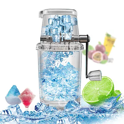 Manual Ice Crusher Shaver Portable Shaved Ice Machine Hand Snow Cone Maker New  • $24