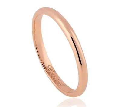 Clogau Welsh 18ct Rose Gold 2mm Windsor Wedding Ring Size P £390 Off! New Wales • £270