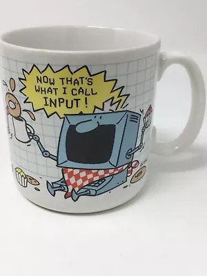 $29 • Buy Vintage Computer Programer Coffee Mug 1986 Apple Microsoft Tandy Humor