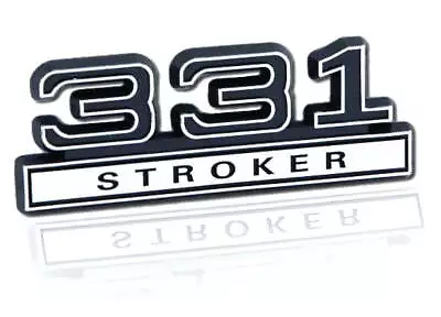 Ford Mustang Black & Chrome Plated 331 Stroker 3D Stick On Emblem • $12.13