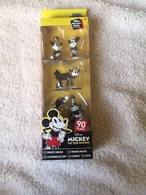 Disney Store Die Cast Metal Mickey Mouse 90 Years Figurines Set Of 5  - BNWT • £12.99