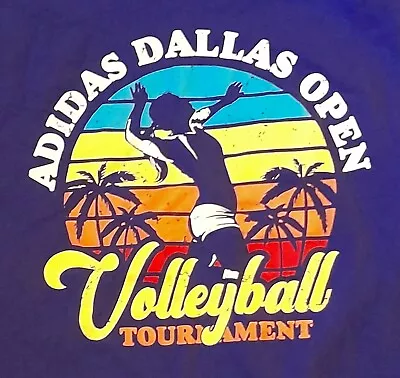 T-shirt Medium Volleyball Womens Girls Adidas Dallas Texas 19 Inches Pit To Pit • $10