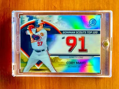 Coby Mayo RARE ROOKIE RC REFRACTOR BOWMAN CHROME INVESTMENT CARD SSP ROY MINT • $29.99