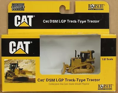 Norscot 55108 D5M LGP Track-Type Tractor 1:87 DIE-CAST HO-Scale NIB • $11.99