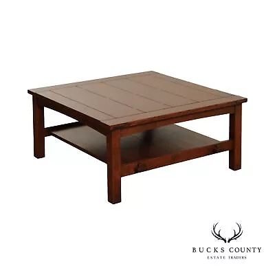 Stickley Mission Collection Oak Butterfly Top Cocktail Table • $1895