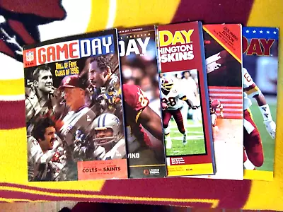 Washington Redskins Lot Of Five (5) Vintage Game Day Magazines • $19.95