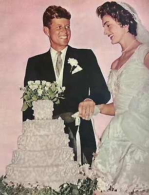 1964 John F & Jacqueline Kennedy Courtship And Wedding Article • £9.50