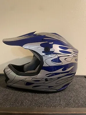 Motorcycle Motor Cross Helmet Y Lg 53-54cm Clean HY 601 Moto See Pics Fmvss 218 • $22.70