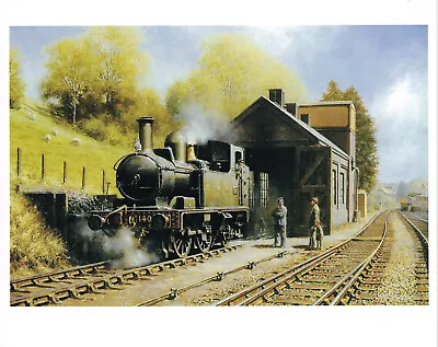 Visitors To The Shed GWR Vintage Railway Print Picture Don Breckon CRP#81 • £3.49