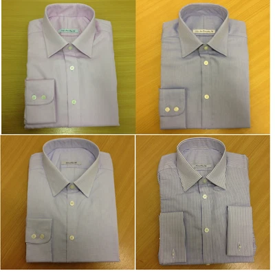 £9.99 • Buy Ex M&S PURE COTTON Mens Shirt Long Sleeve SLIMFIT Textured Extra SLIM FIT Luxury